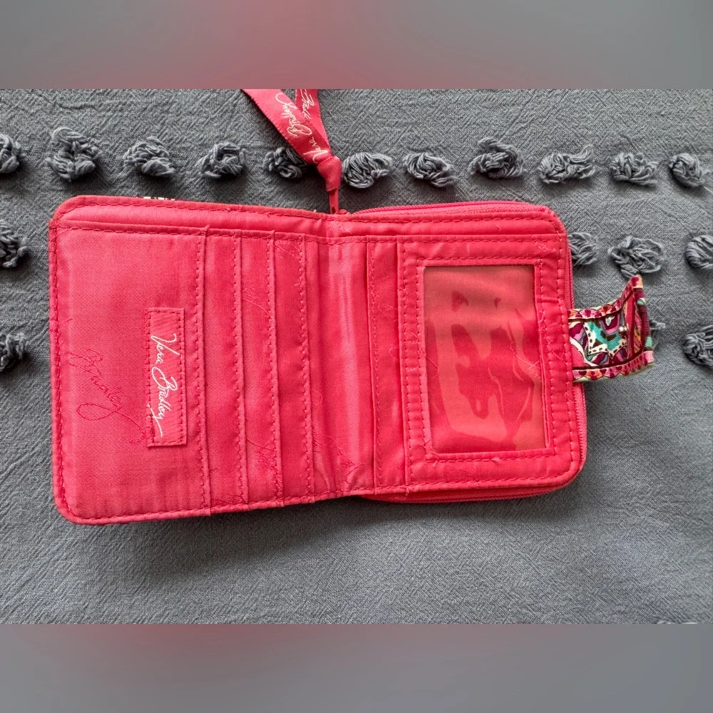 Vera Bradley Floral Pink Wallet - Picture 2 of 4